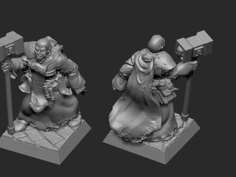 Warrior Priest Friedger Glockenton 3D Print Model