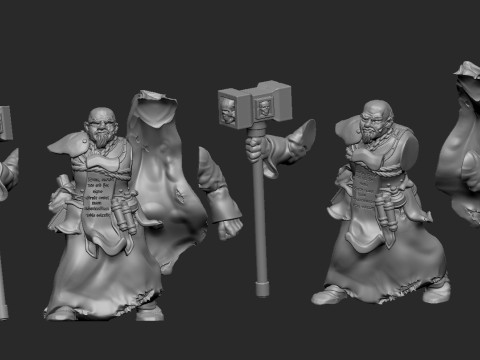 Warrior Priest Friedger Glockenton 3D 打印模型