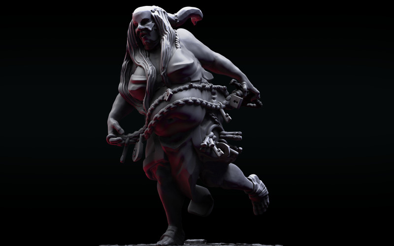Gaoler Miltrud Buchholz 3D Print Model .c4d .max .obj .3ds .fbx .stl .blend 