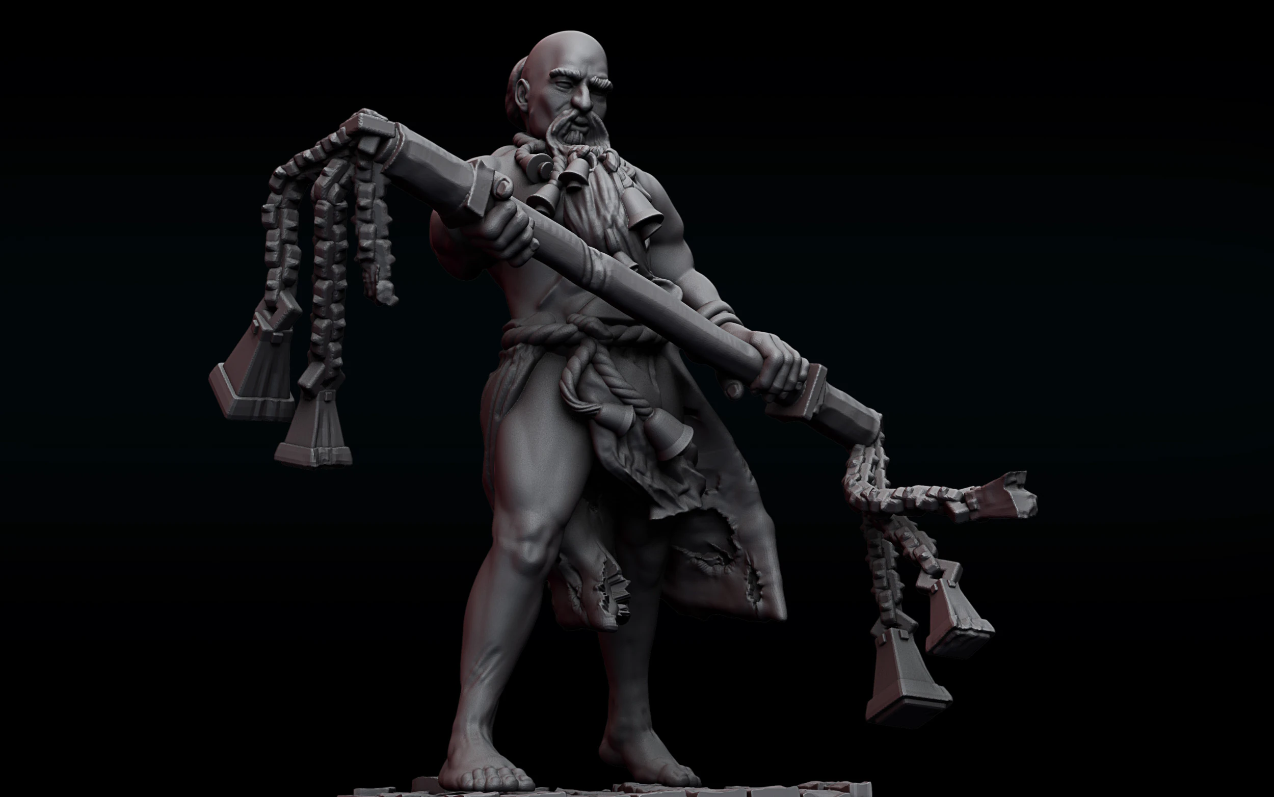 Flagelant 3D Print Model .c4d .max .obj .3ds .fbx .stl .blend 