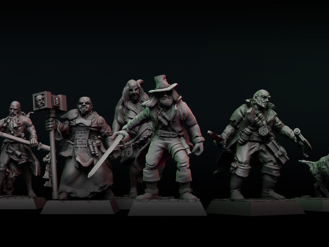 Witch Hunters Band 3Dプリントモデル