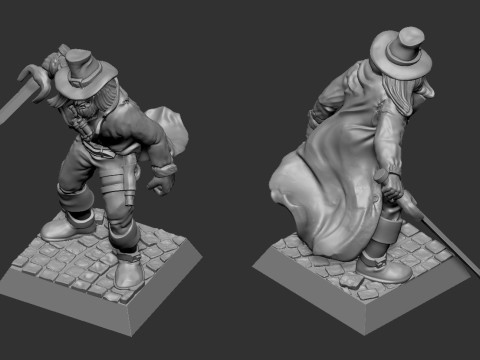 Witch Hunters Band 3D Druckmodell