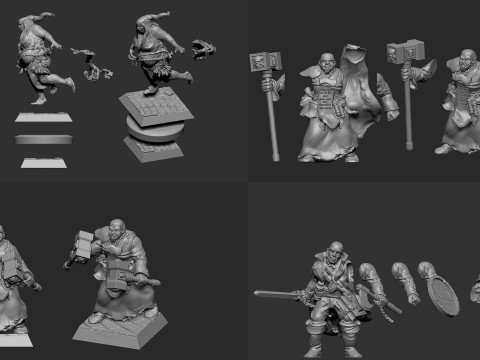 Witch Hunters Band 3D Druckmodell