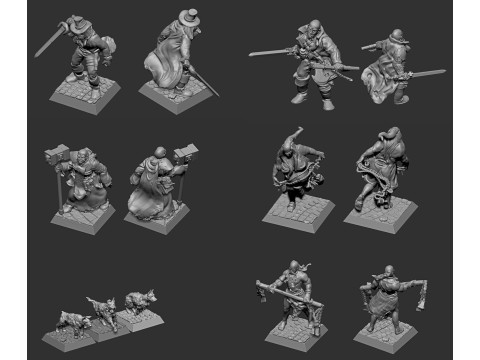 Witch Hunters Band 3D Druckmodell