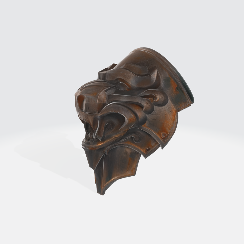 Medieval knight shoulder pad 3D-Druckmodell .c4d .max .obj .3ds .fbx .stl .blend
