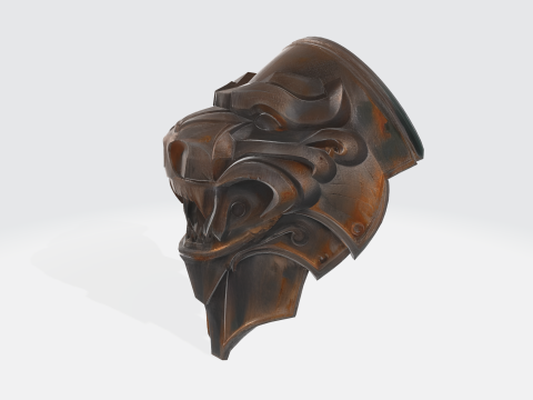Medieval knight shoulder pad 3D-Druckmodell