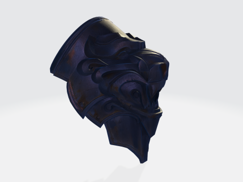 Medieval knight shoulder pad 3D-Druckmodell