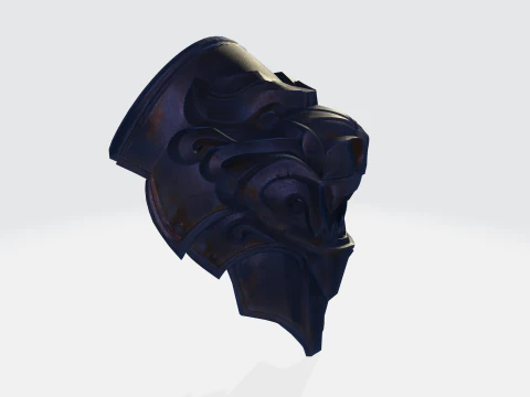 Medieval knight shoulder pad 3D Print Model