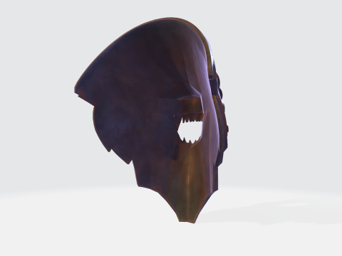 Medieval knight shoulder pad 3D-Druckmodell