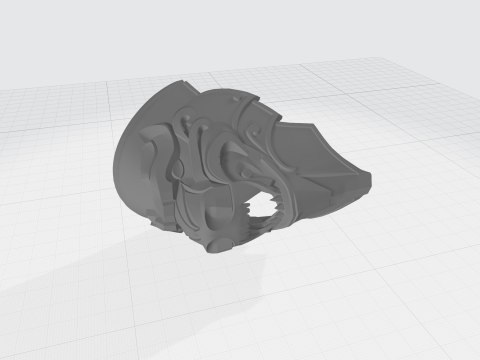 Medieval knight shoulder pad 3D-Druckmodell