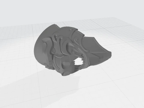 Medieval knight shoulder pad 3D Print Model