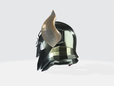 Medieval Knight Helmet 3D 프린트 모델