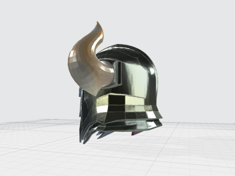 Medieval Knight Helmet 3D 프린트 모델