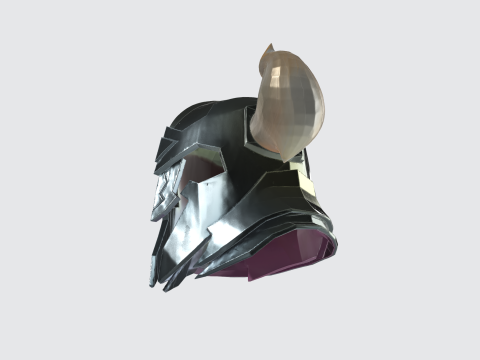 Medieval Knight Helmet 3D 프린트 모델