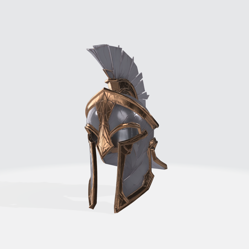 Roman Legionary Helmet Modello di stampa 3D .c4d .max .obj .3ds .fbx .stl .blend