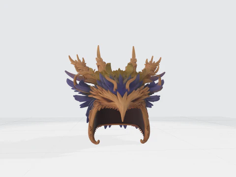 Mittelalterlicher Ritterhelm 3D Druckmodell