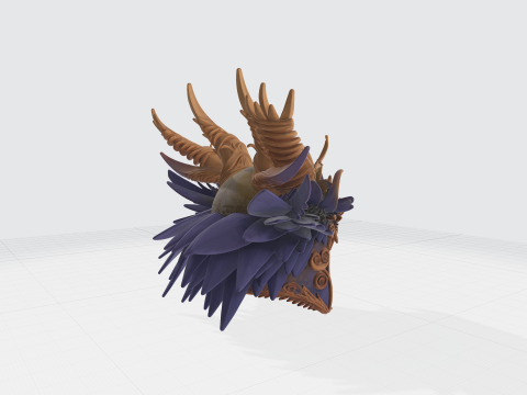 Medieval Knight Helmet Modèles 3D en vedette