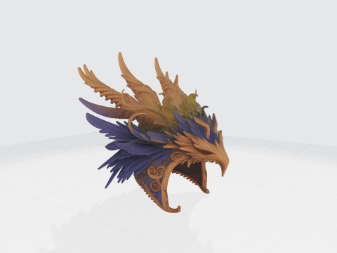 Medieval Knight Helmet Modèles 3D en vedette