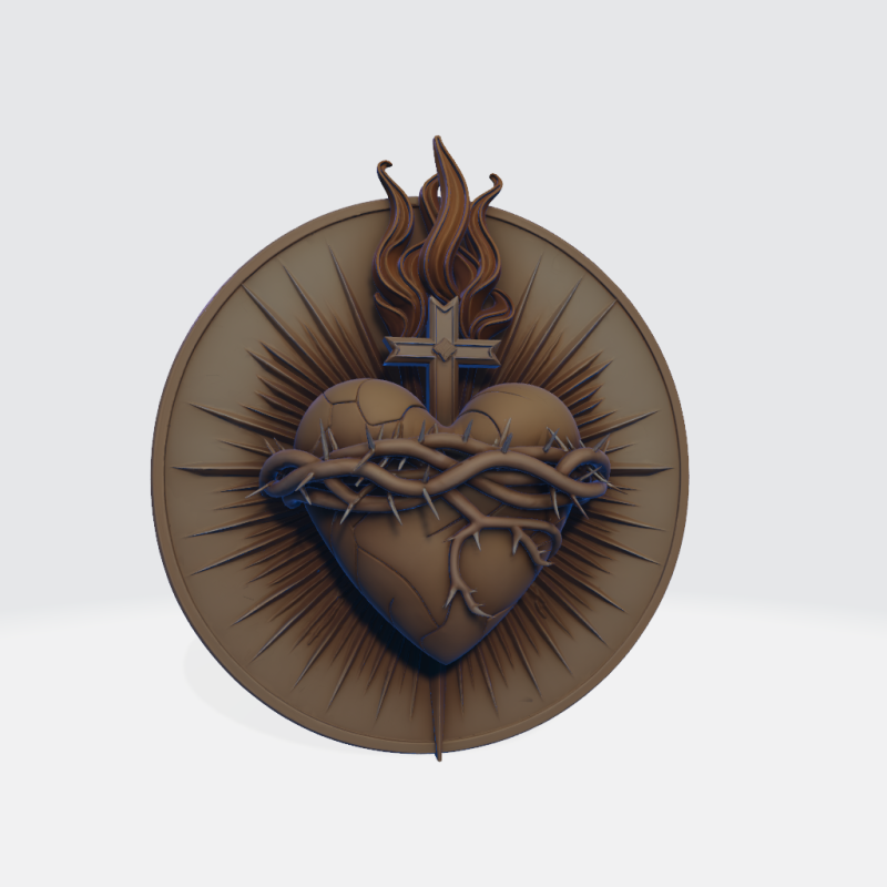 Heart of Jesus 3D Baskı .c4d .max .obj .3ds .fbx .stl .blend
