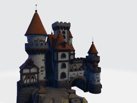 Medieval castle 3D Baskı