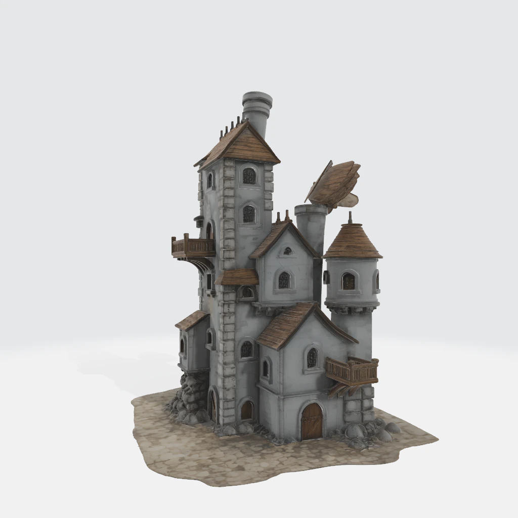 Fantastic medieval 3D Print Model .c4d .max .obj .3ds .fbx .stl .blend 