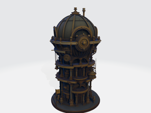 House steampunk 3D Baskı