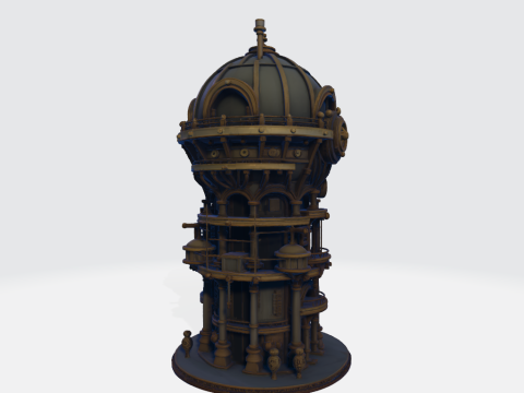 House steampunk 3D Tutorials