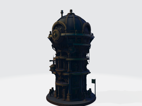 House steampunk 3D Tutorials