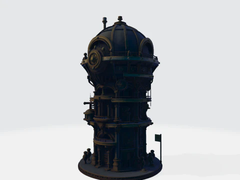 House steampunk 3D Print Model