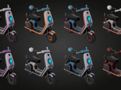 スクーター 3Dモデル