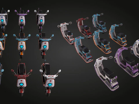 スクーター 3Dモデル