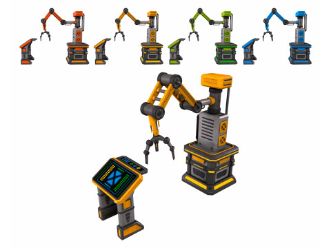 SCI-FI Robot Arm Modèle 3D