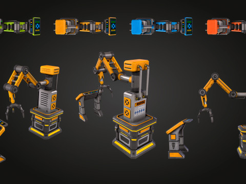 SCI-FI Robot Arm 3D Modell