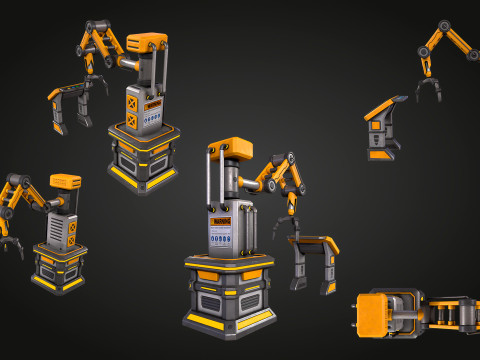 SCI-FI Robot Arm 3D Modell