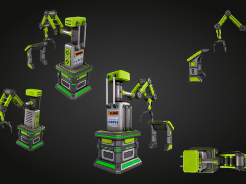 SCI-FI Robot Arm 3D Modell