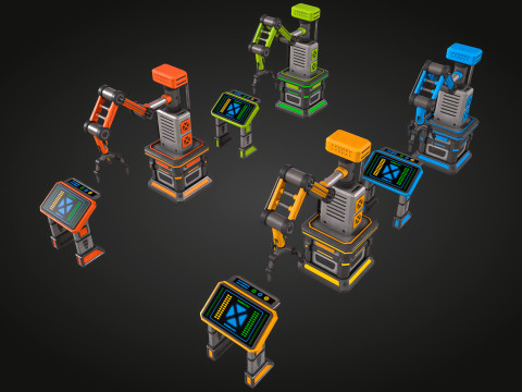 SCI-FI Robot Arm 3D Modell