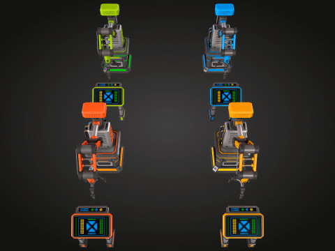 SCI-FI Robot Arm 3D Modell
