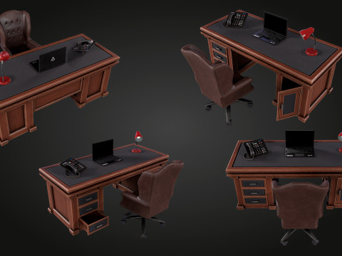 Elegant Desk 3Dモデル