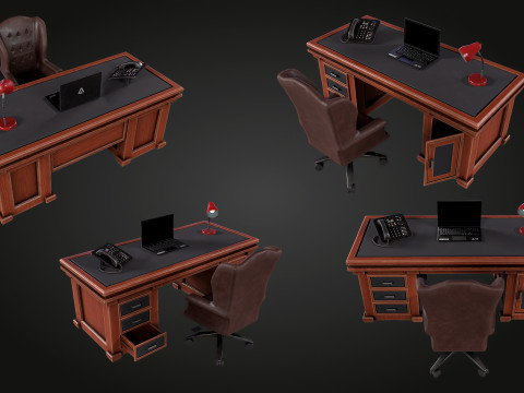 Elegant Desk 3Dモデル