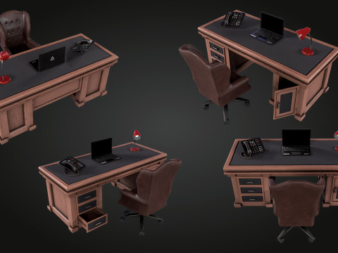 Elegant Desk 3Dモデル