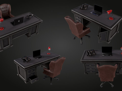 Elegant Desk 3Dモデル