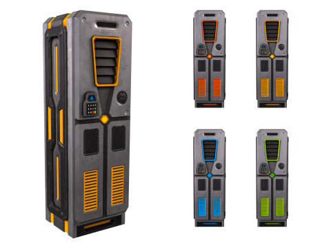 SCI-FI Locker Modèle 3D