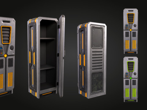 SCI-FI Locker Model 3D