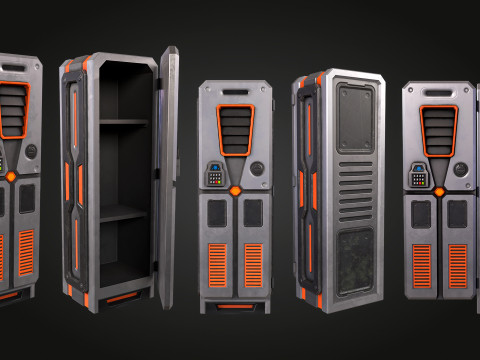 SCI-FI Locker Model 3D