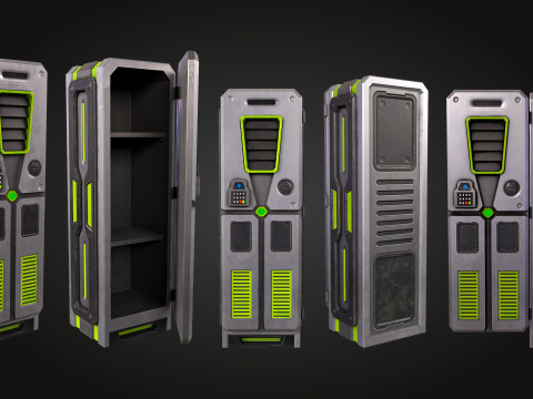 SCI-FI Locker Model 3D