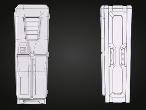 SCI-FI Locker Model 3D