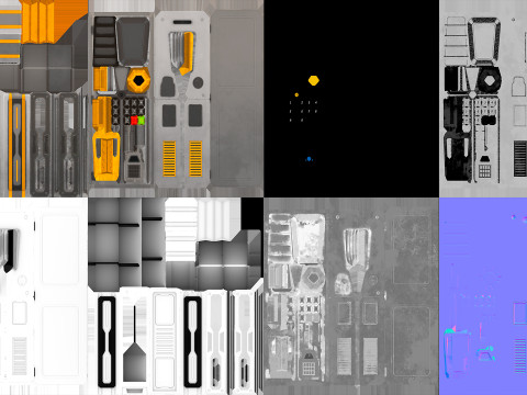 SCI-FI Locker Model 3D
