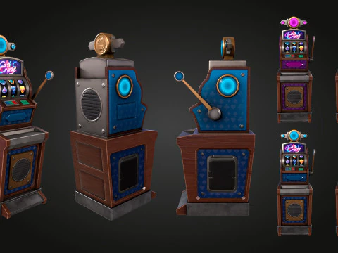 Slot Machine 3D Model