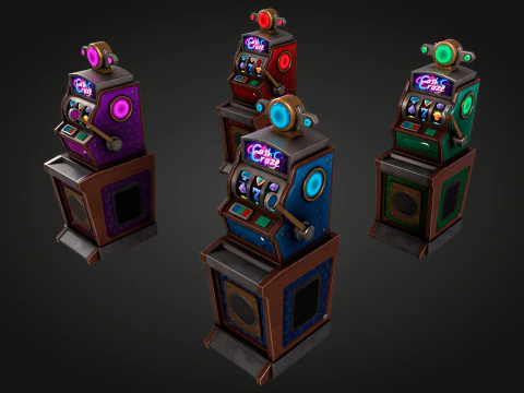 Slot Machine 3D Model