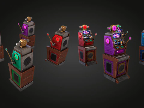 Slot Machine 3D Model